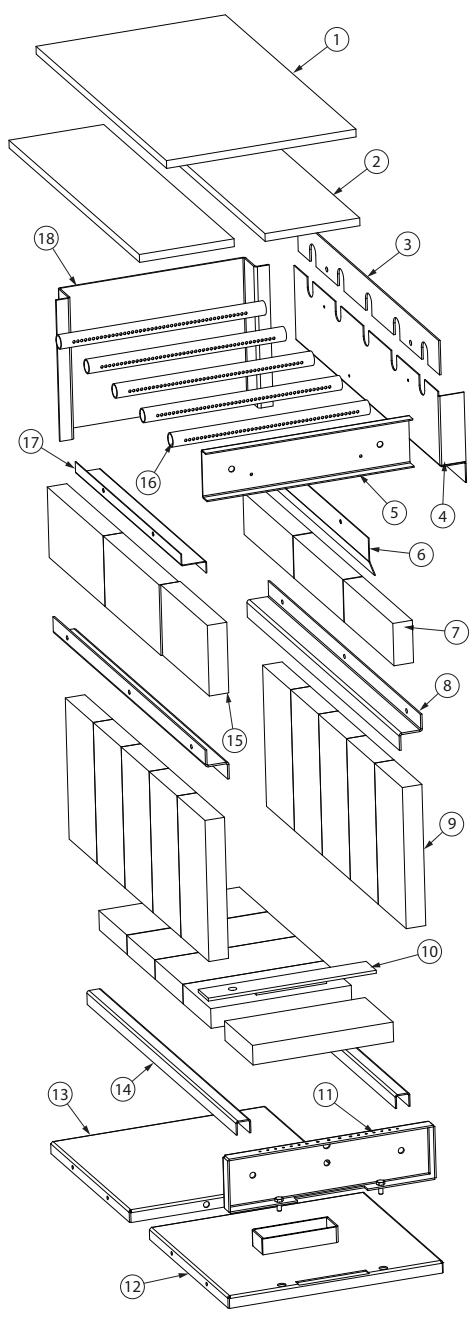 Repair Parts 3 Diagram and Parts List for US2941EB  US Stove Company Industrial Fan / Circulator